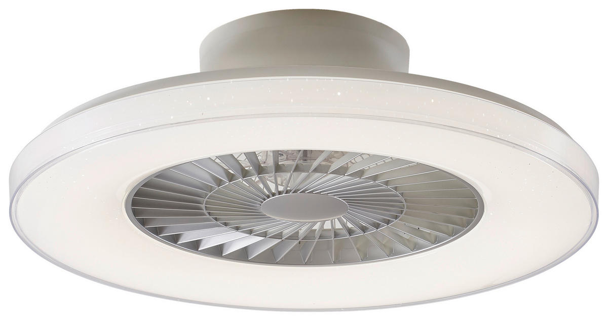 MENNYEZETI VENTILÁTOR - titánszürke/ezüstszínű, Basics, műanyag (59/15,5cm) - Mican