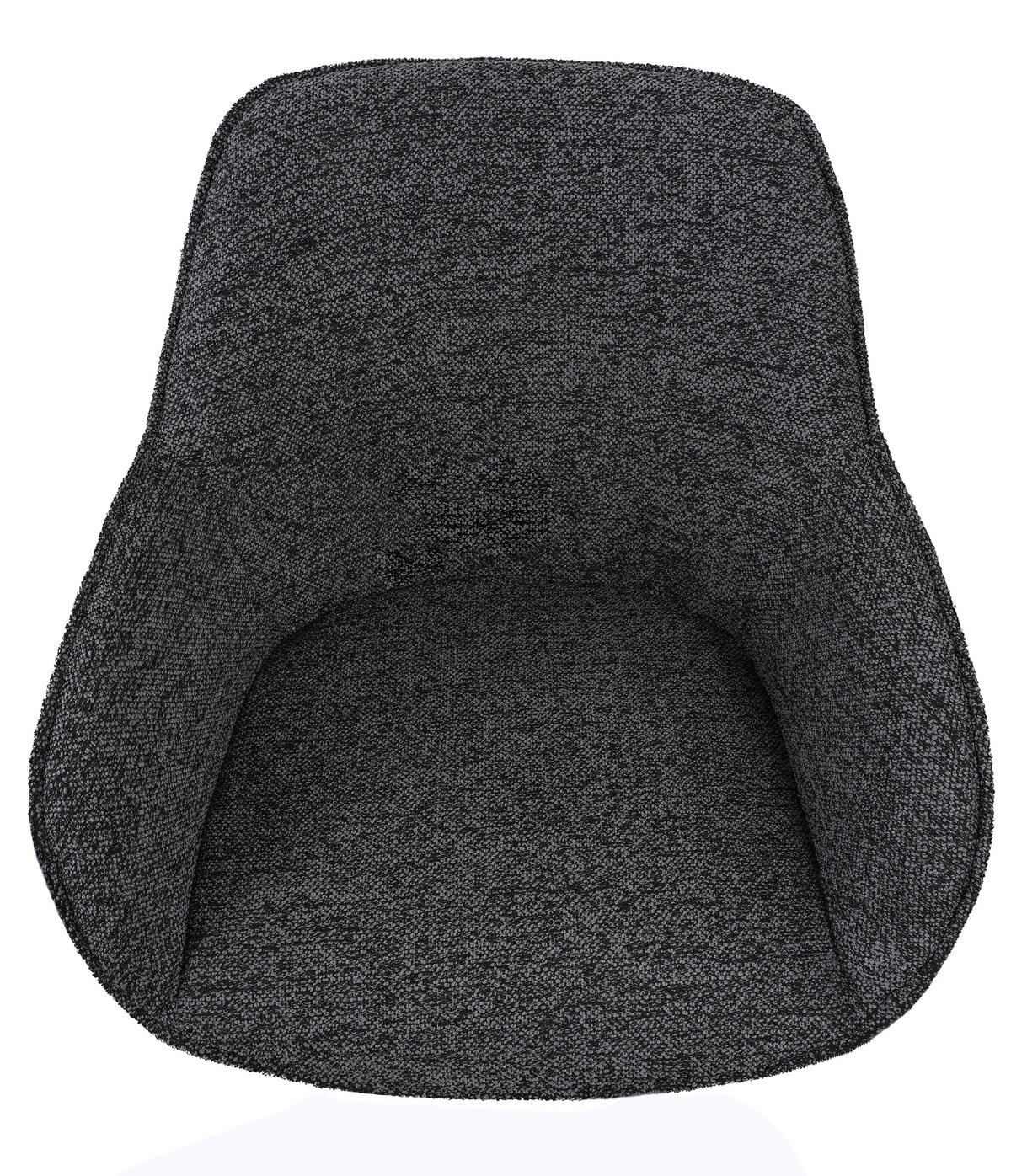 ARMLEHNSTUHL  in Eisen Leinenoptik  - Anthrazit/Schwarz, Design, Textil/Metall (64/84/61cm) - Novel