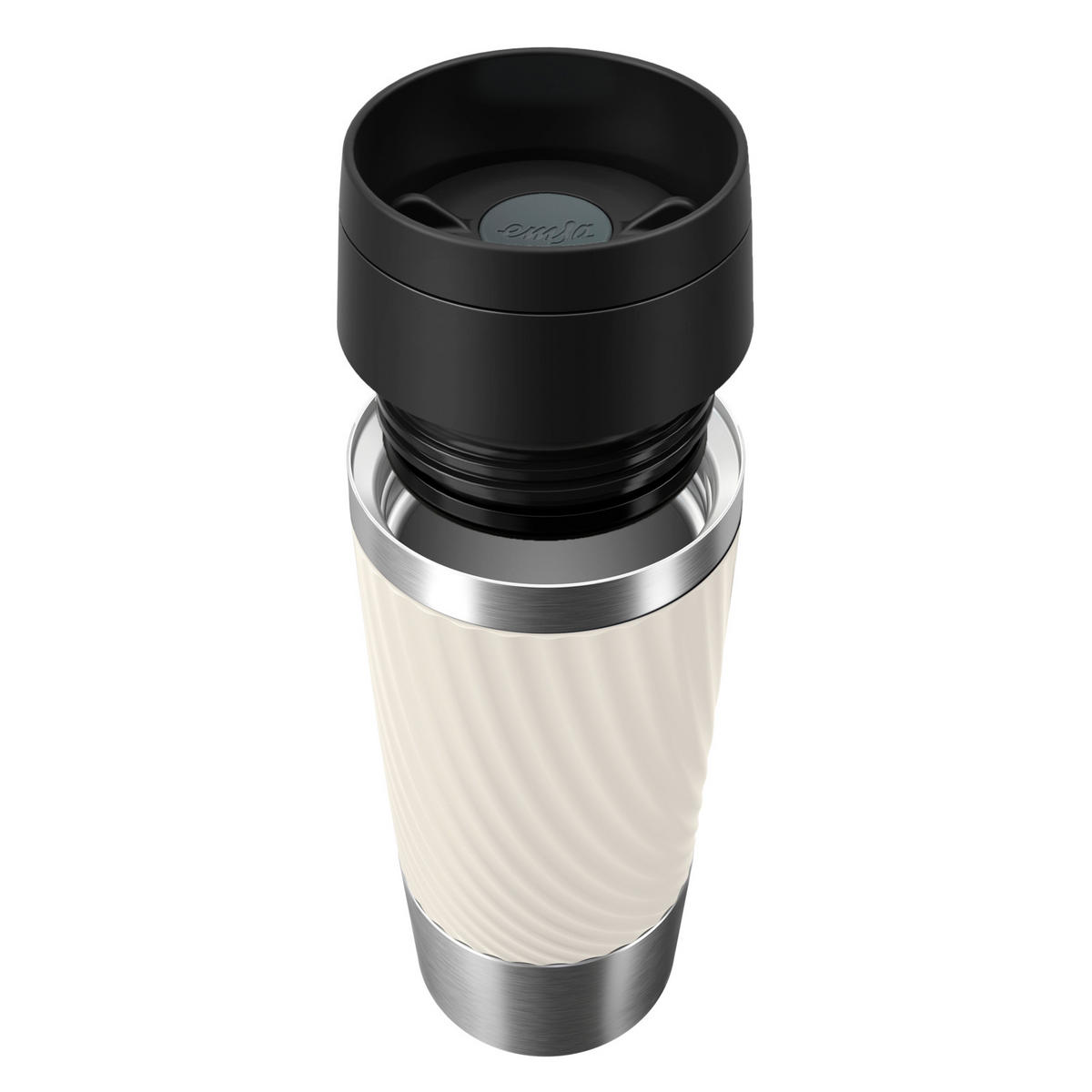 THERMOBECHER Classic Twist 0,36L L  - Weiß, Basics, Metall (8/8/20,4cm) - Emsa