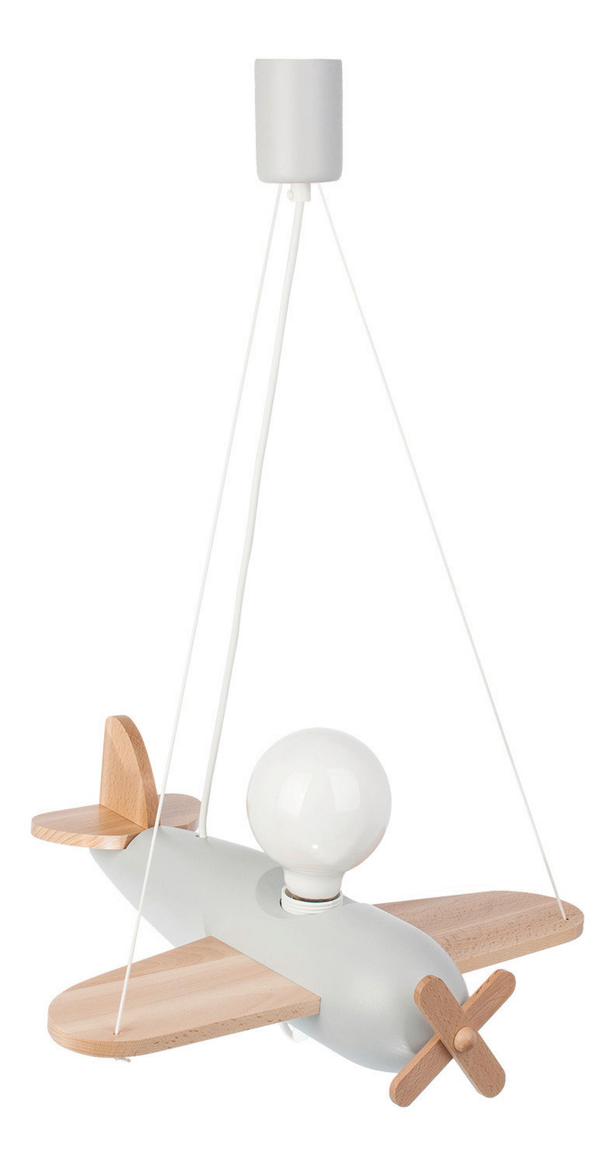 KINDERHÄNGELEUCHTE 42/41/75 cm   - Naturfarben/Grau, Basics, Holz (42/41/75cm)