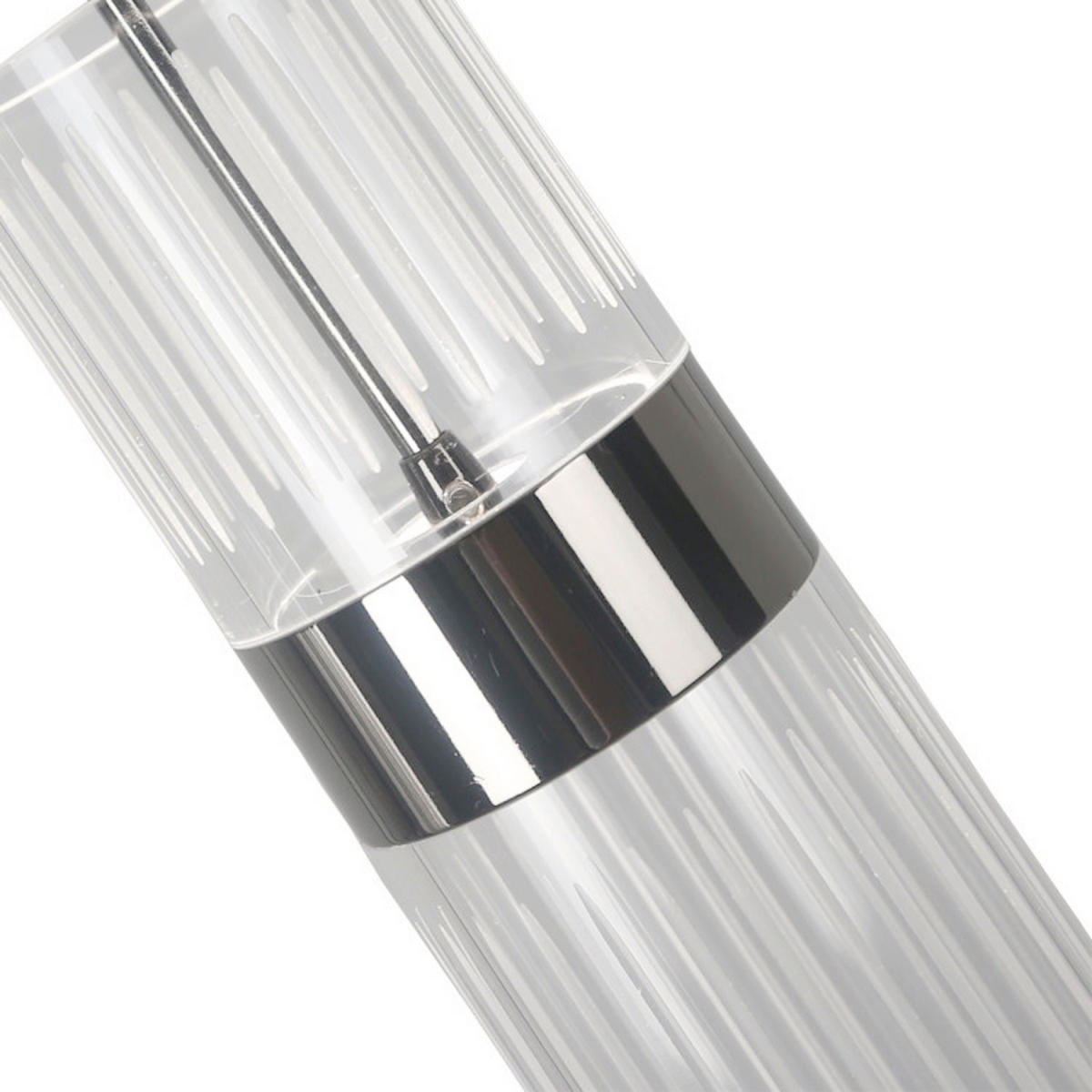 LED-HÄNGELEUCHTE Ambiente 120/60/6 cm  - Chromfarben, Design, Kunststoff (120/60/6cm)