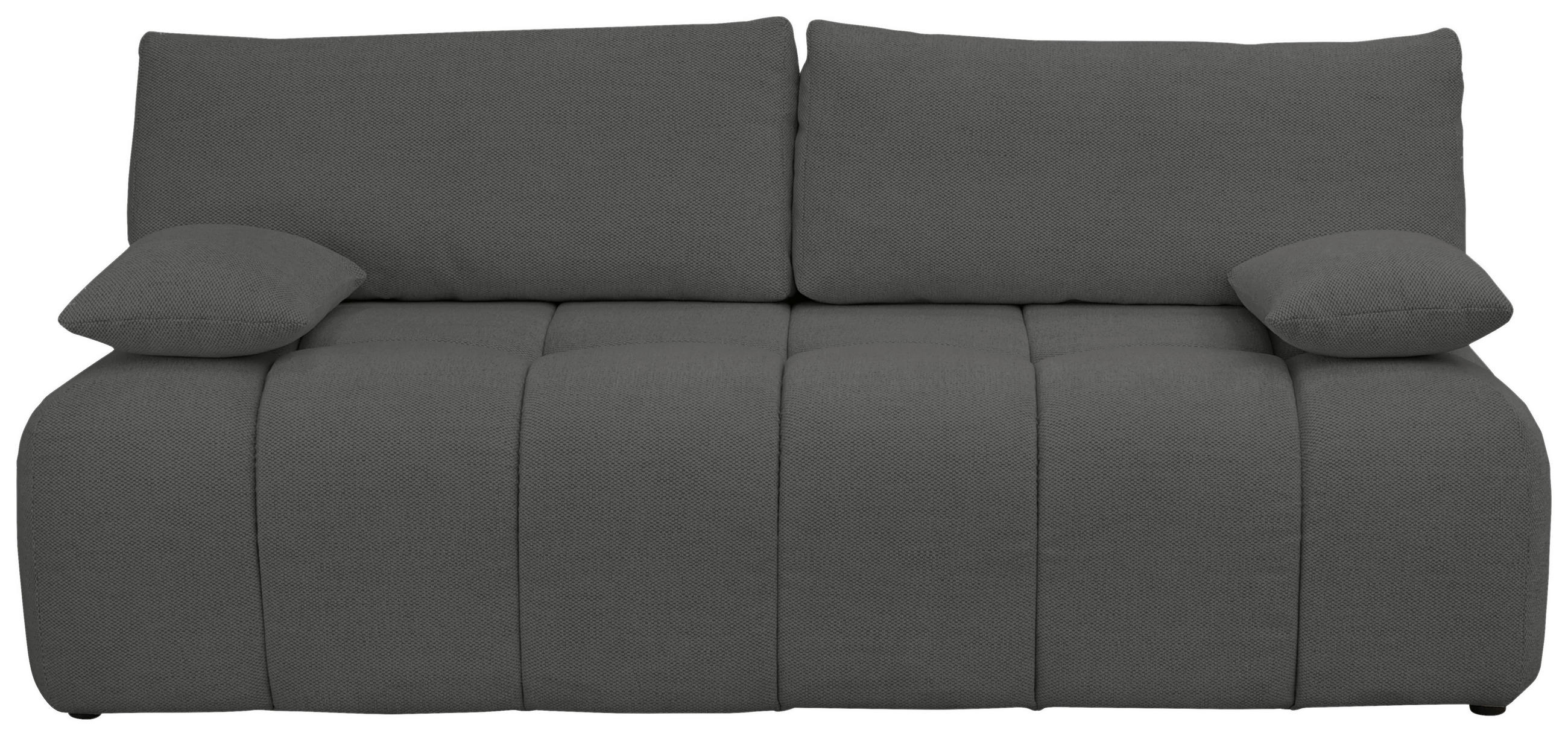 BOXSPRING KANAPÉ textil antracit  - fekete/antracit, Modern, műanyag/textil (210/72/105cm) - Cantus