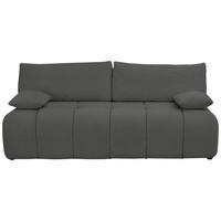 BOXSPRINGSOFA in Chenille Anthrazit  - Anthrazit/Schwarz, MODERN, Kunststoff/Textil (210/72/105cm) - Cantus