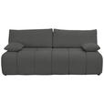 BOXSPRINGSOFA in Chenille Anthrazit  - Anthrazit/Schwarz, MODERN, Kunststoff/Textil (210/72/105cm) - Cantus