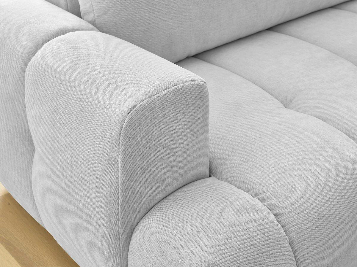 ECKSCHLAFSOFA FUJI Leinenoptik Hellgrau  inkl.  - Hellgrau/Schwarz, MODERN, Kunststoff/Textil (282/204cm)