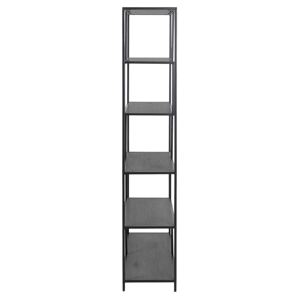 Thumbnail - Xxxl Regal Seaford, Schwarz, Holzwerkstoff, 6 Fächer, 114x185x35 cm, Beimöbel erhältlich, Typenauswahl, stehend, Wohnzim...