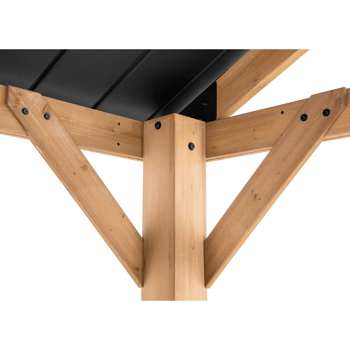 PAVILLON 399,5/291,5/335,5 cm  - Anthrazit, Basics, Holz/Kunststoff (399,5/291,5/335,5cm) - Modante