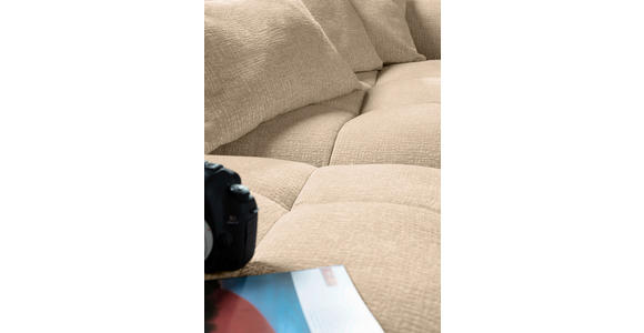 ECKSOFA in Flachgewebe Schlammfarben  280/170 cm  - Schlammfarben/Schwarz, KONVENTIONELL, Kunststoff/Textil (280/170cm) - Carryhome