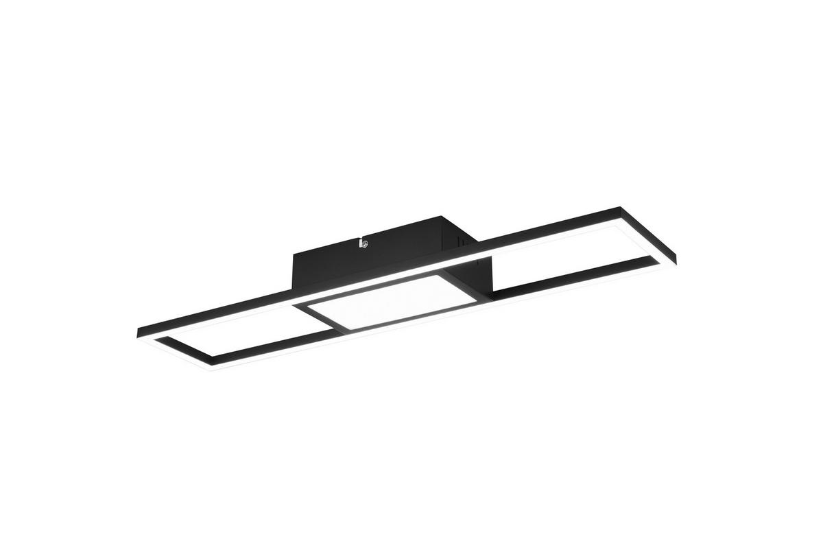 LED-DECKENLEUCHTE     - Schwarz, Design, Metall (60/6/13cm)