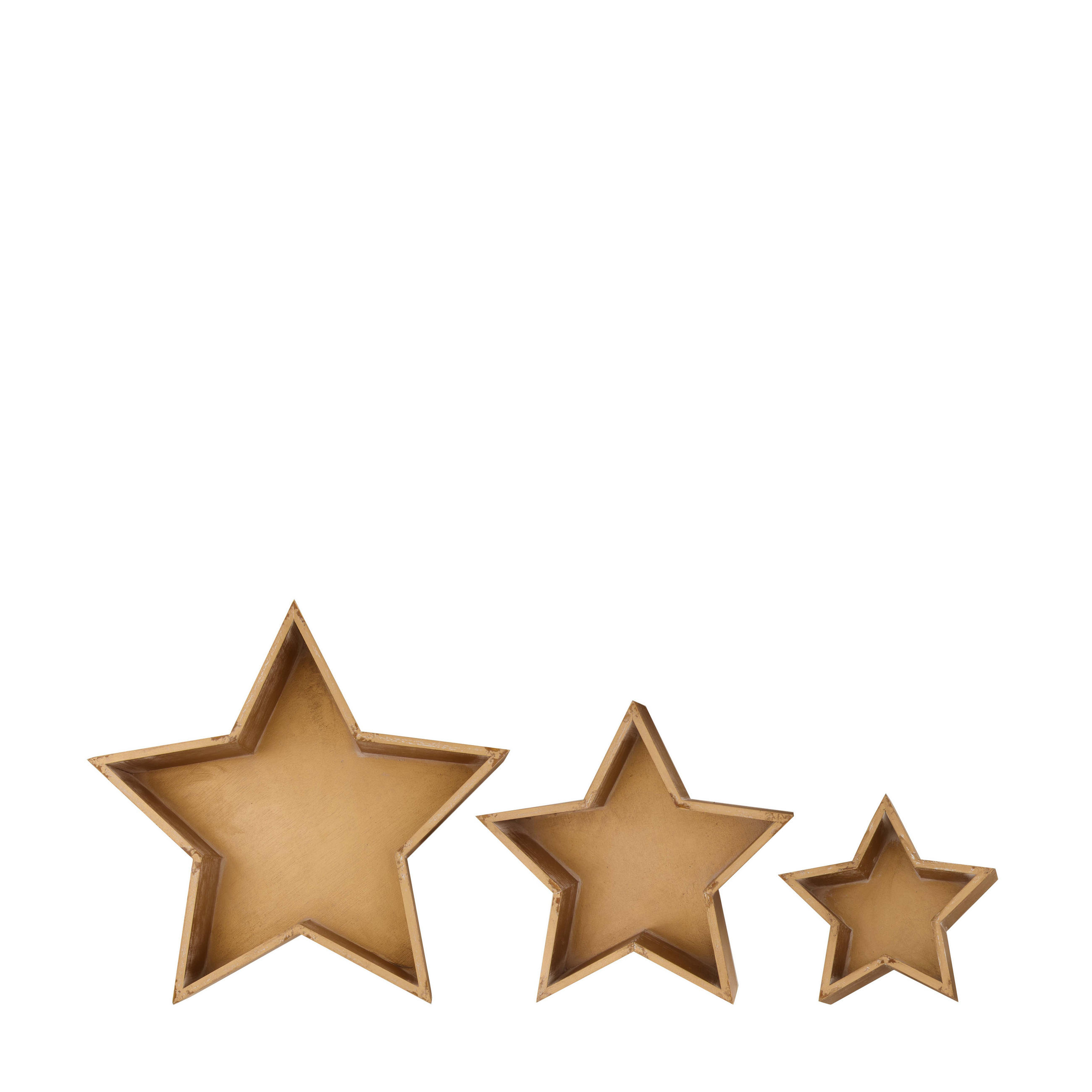 DEKOTABLETT - Goldfarben, Basics, Holz (38/38/5cm)
