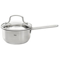 Cratiță 0,75 L  - străveziu/culoare inox, Basics, sticlă/metal (14/7cm) - Homeware Profession.