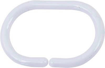 OBROČKI ZA KOPALNIŠKO ZAVESO  TENDANCE   4/6 cm          bela  - bela, Konvencionalno, umetna masa (4/6cm) - Homeware