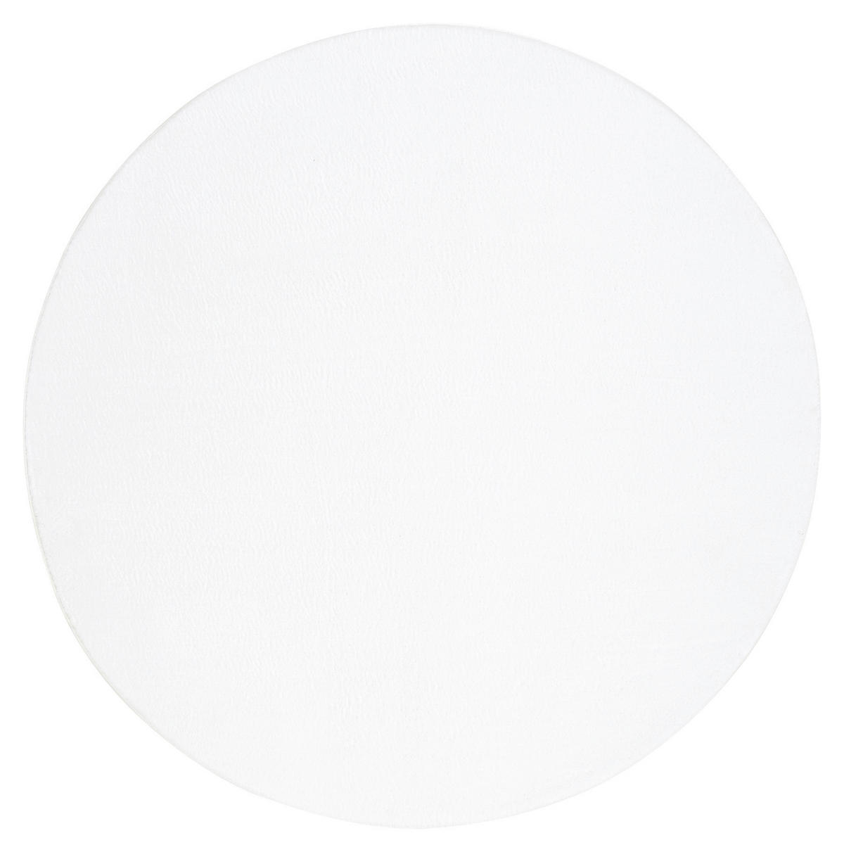 FELLTEPPICH 80 cm Blana Weiß rund  - Weiß, Basics, Textil (80cm) - Novel