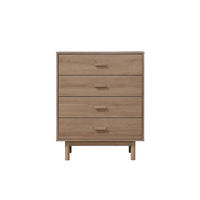 KOMMODE Melanie 80/100/44 cm 4 Schublade(n)  - Eichefarben, Design, Holzwerkstoff (80/100/44cm) - MID.YOU