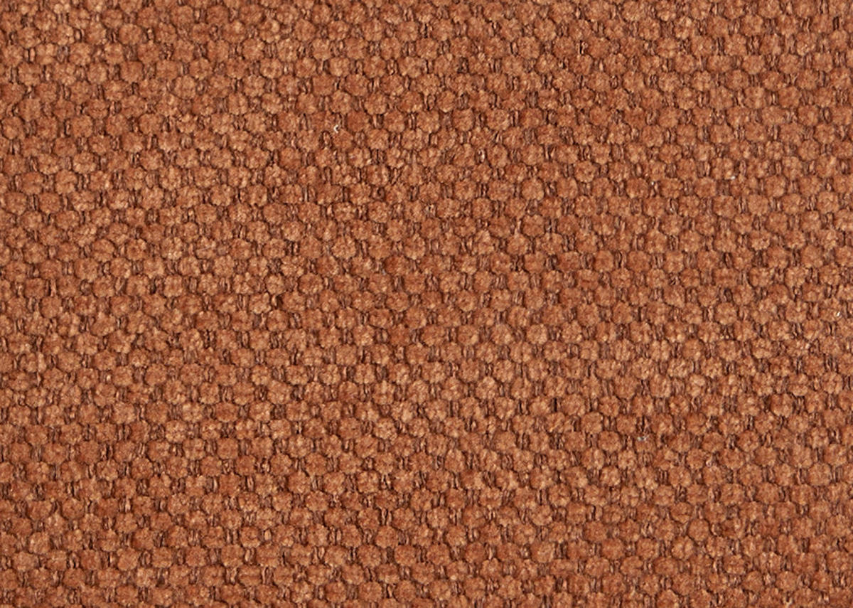 ECKSOFA  in Flachgewebe Rostfarben  341/204 cm  - Rostfarben/Schwarz, Design, Textil/Metall (341/204cm) - Xora