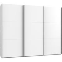 SCHWEBETÜRENSCHRANK  in Weiß  - Chromfarben/Weiß, MODERN, Holzwerkstoff (300/236/65cm) - MID.YOU