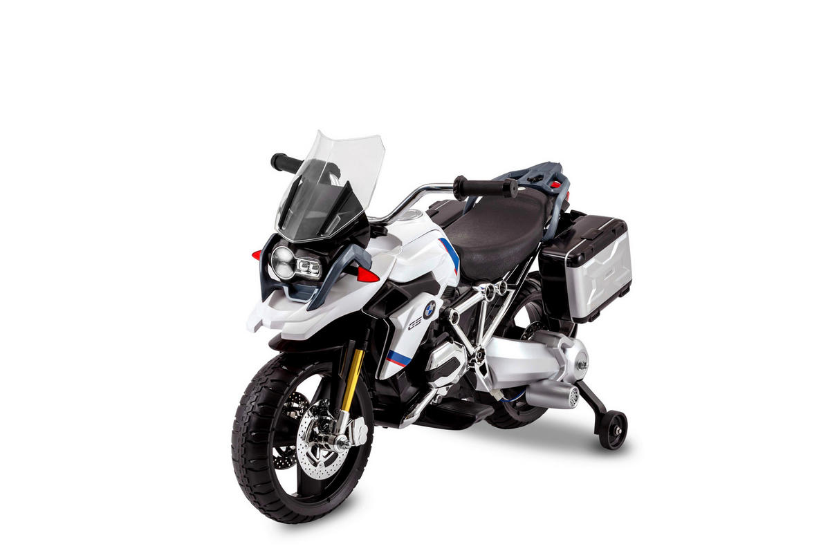 ELEKTRO-KINDERMOTORRAD  - Weiß, Basics, Kunststoff/Metall (104/58/69cm)