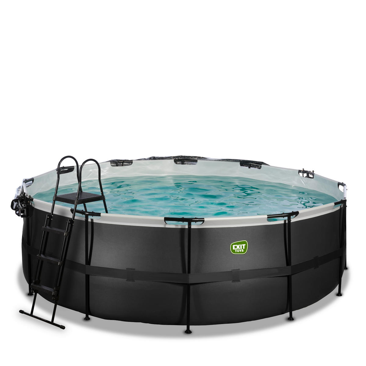 POOL SET 427/122 cm  - svart, Klassisk, plast (427/122cm) - EXIT Toys