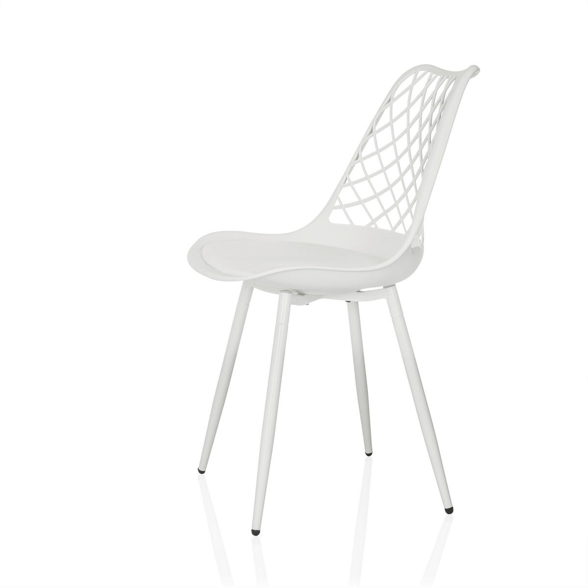 GARTENSTUHL Weiß  - Weiß, MODERN, Kunststoff/Metall (48/83/57cm) - MID.YOU