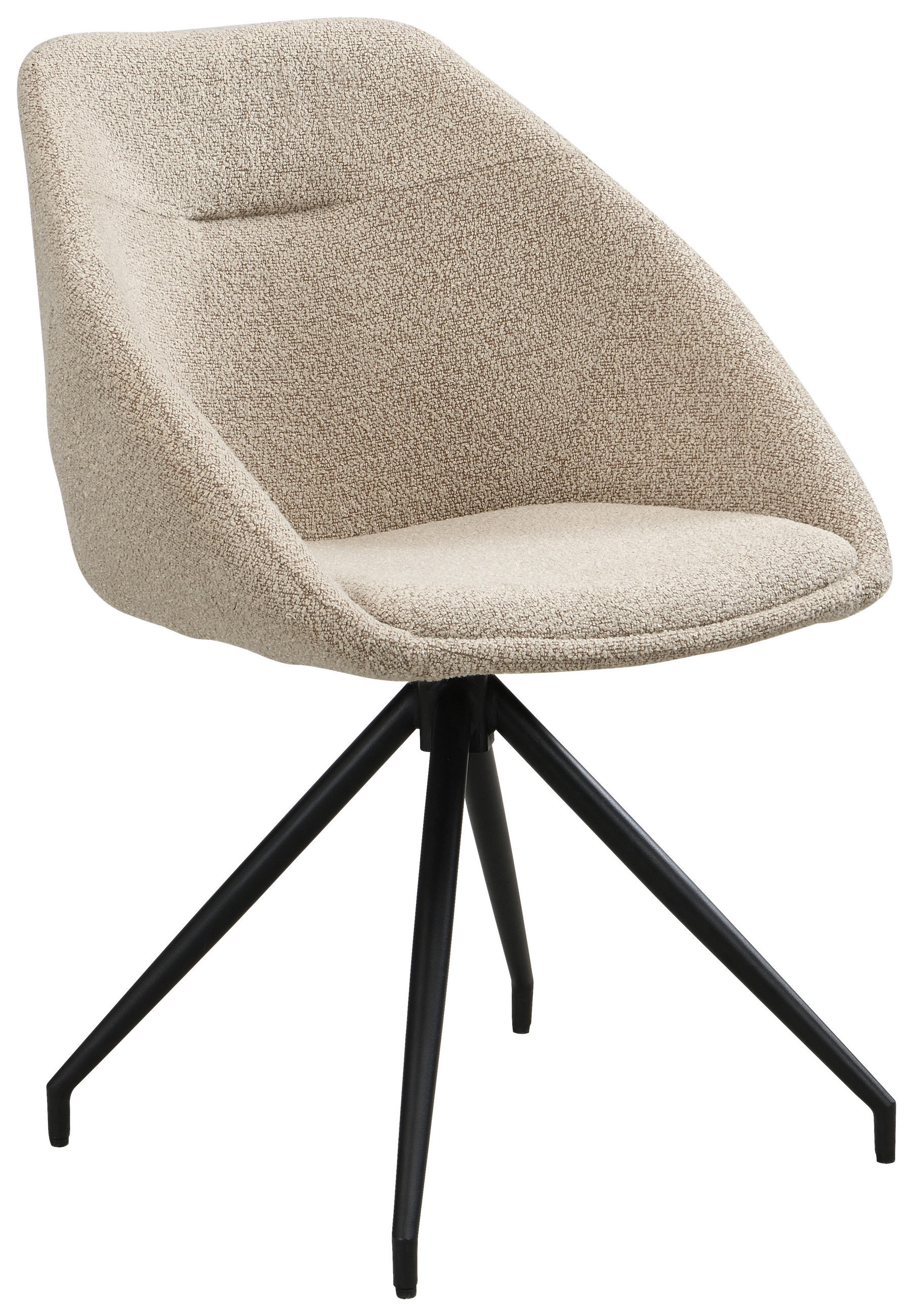 SZÉK fém, textil taupe  - fekete/taupe, Trend, textil/fém (56/79/59,5cm) - Xora