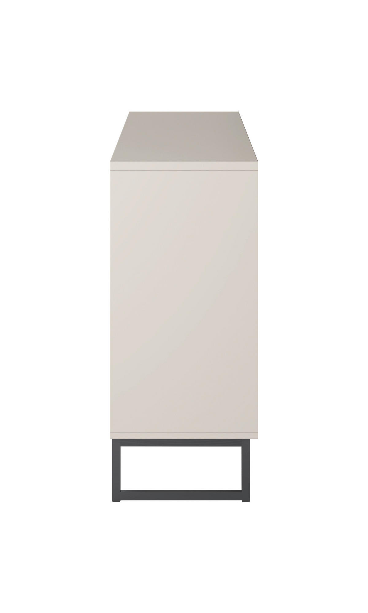 SIDEBOARD Alto 156,8/84,1/36,5 cm 3 Schublade(n)  - Kaschmir/Schwarz, Design, Holzwerkstoff/Metall (156,8/84,1/36,5cm) - MID.YOU