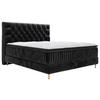 BOXSPRINGBETT 180/200 cm  in Schwarz  - Goldfarben/Schwarz, Design, Textil/Metall (180/200cm) - Boxxx