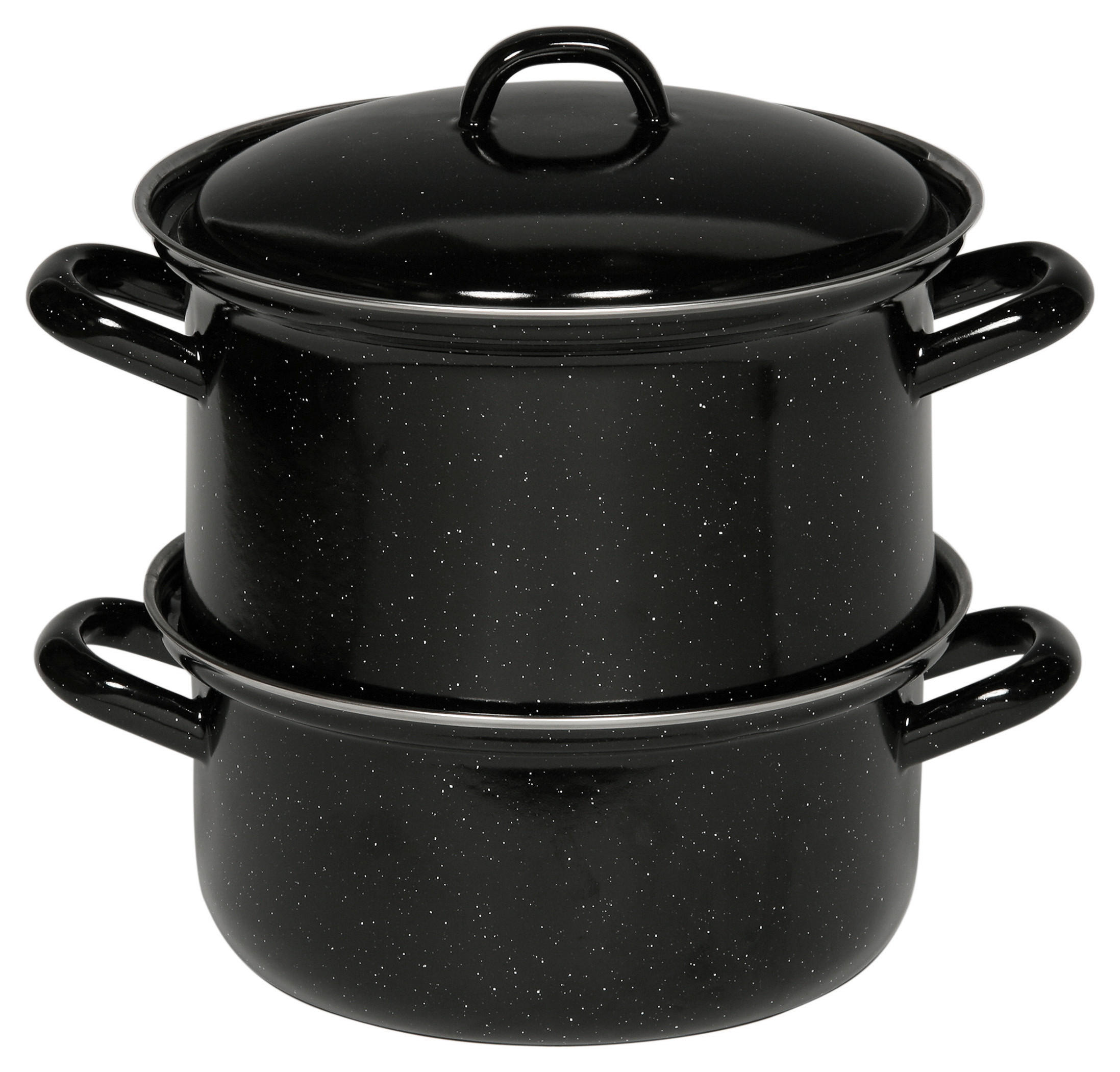 GEMÜSEDÄMPFER  Classic 2 l  - Schwarz, Basics, Metall (18/18,5cm) - Riess