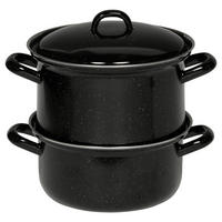 GEMÜSEDÄMPFER  Classic 2 l  - Schwarz, Basics, Metall (18/18,5cm) - Riess