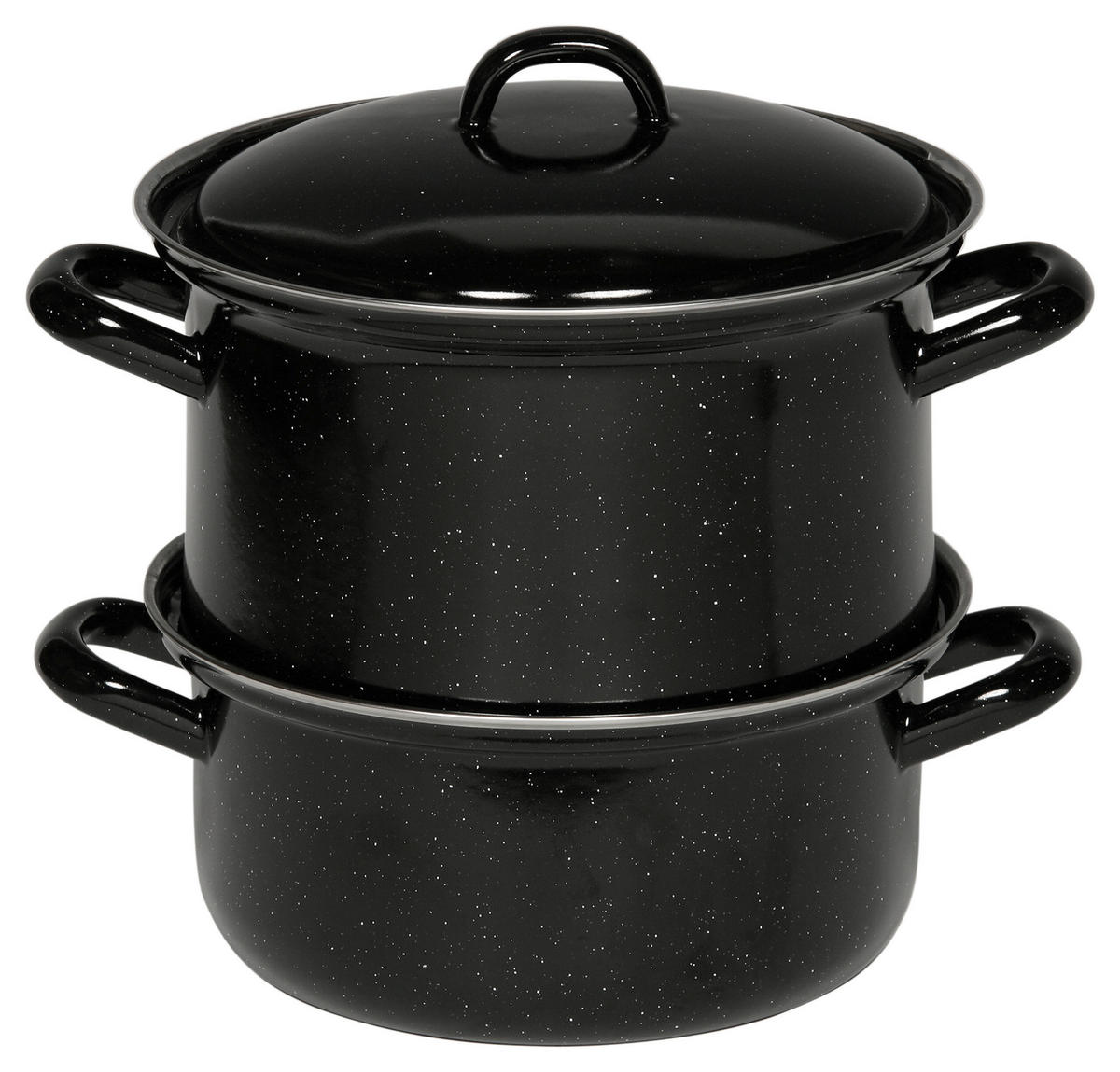 GEMÜSEDÄMPFER  Classic 2 l  - Schwarz, Basics, Metall (18/18,5cm) - Riess