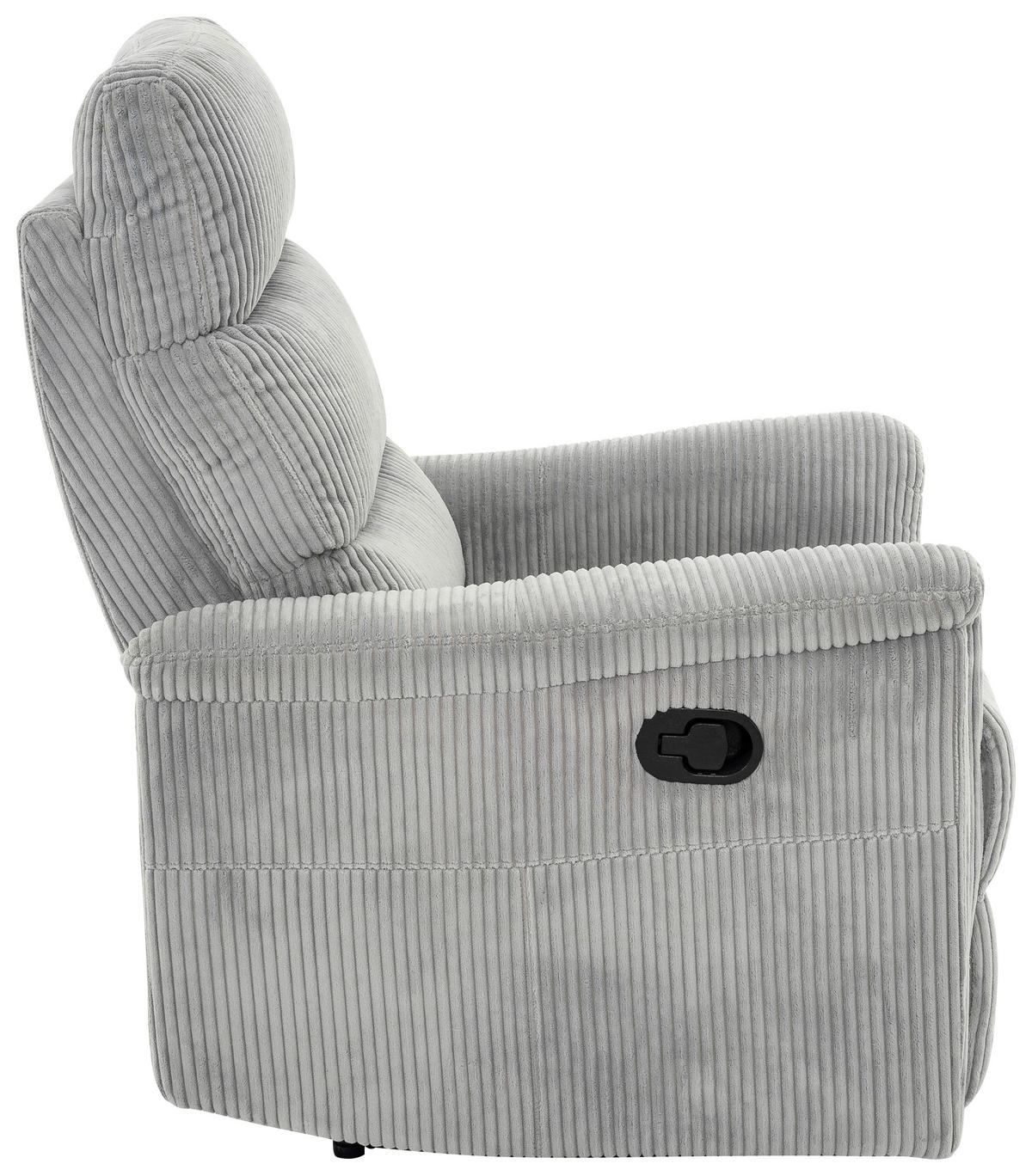 RELAXSESSEL in Metall, Textil Hellgrau  - Hellgrau/Schwarz, Design, Kunststoff/Textil (78/108/89cm) - Livetastic