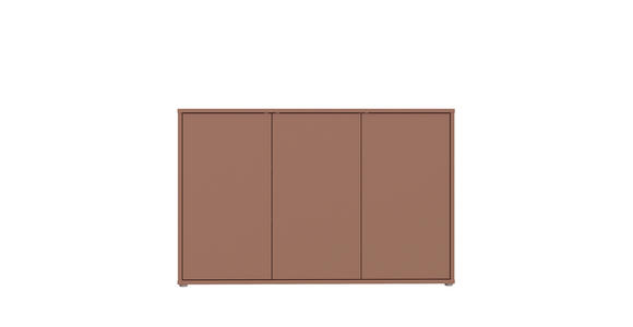 SIDEBOARD  154,2/99,1/34,9 cm  - Terracotta/Grau, MODERN, Holzwerkstoff/Kunststoff (154,2/99,1/34,9cm) - Carryhome