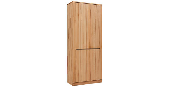SCHUHSCHRANK - Buchefarben/Grau, Natur, Holz/Metall (80/200/38cm) - Valnatura
