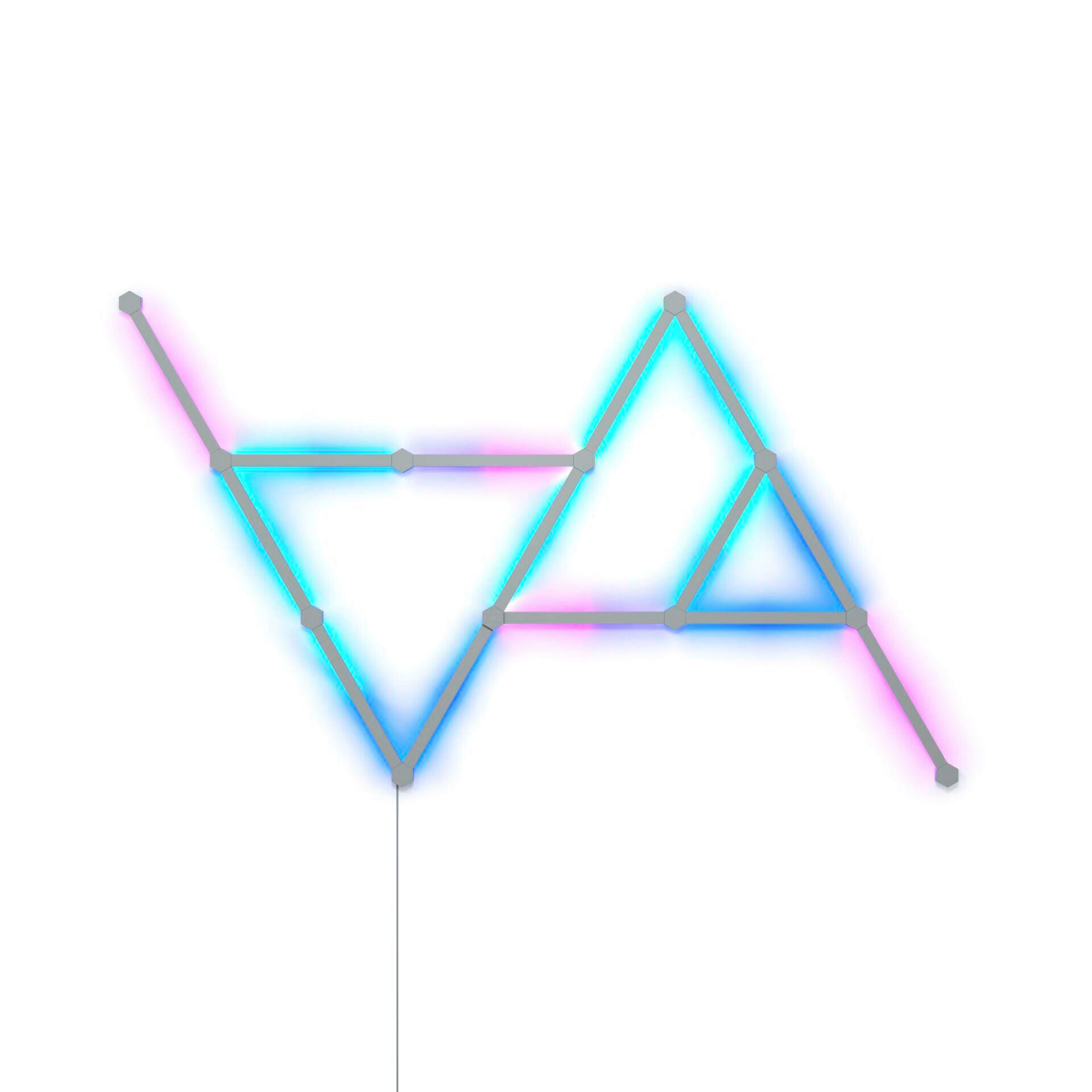 NANOLEAF LINES 15ER SET NANOLEAF 28/0,8/2 cm   - Weiß, Basics, Kunststoff (28/0,8/2cm) - P & B