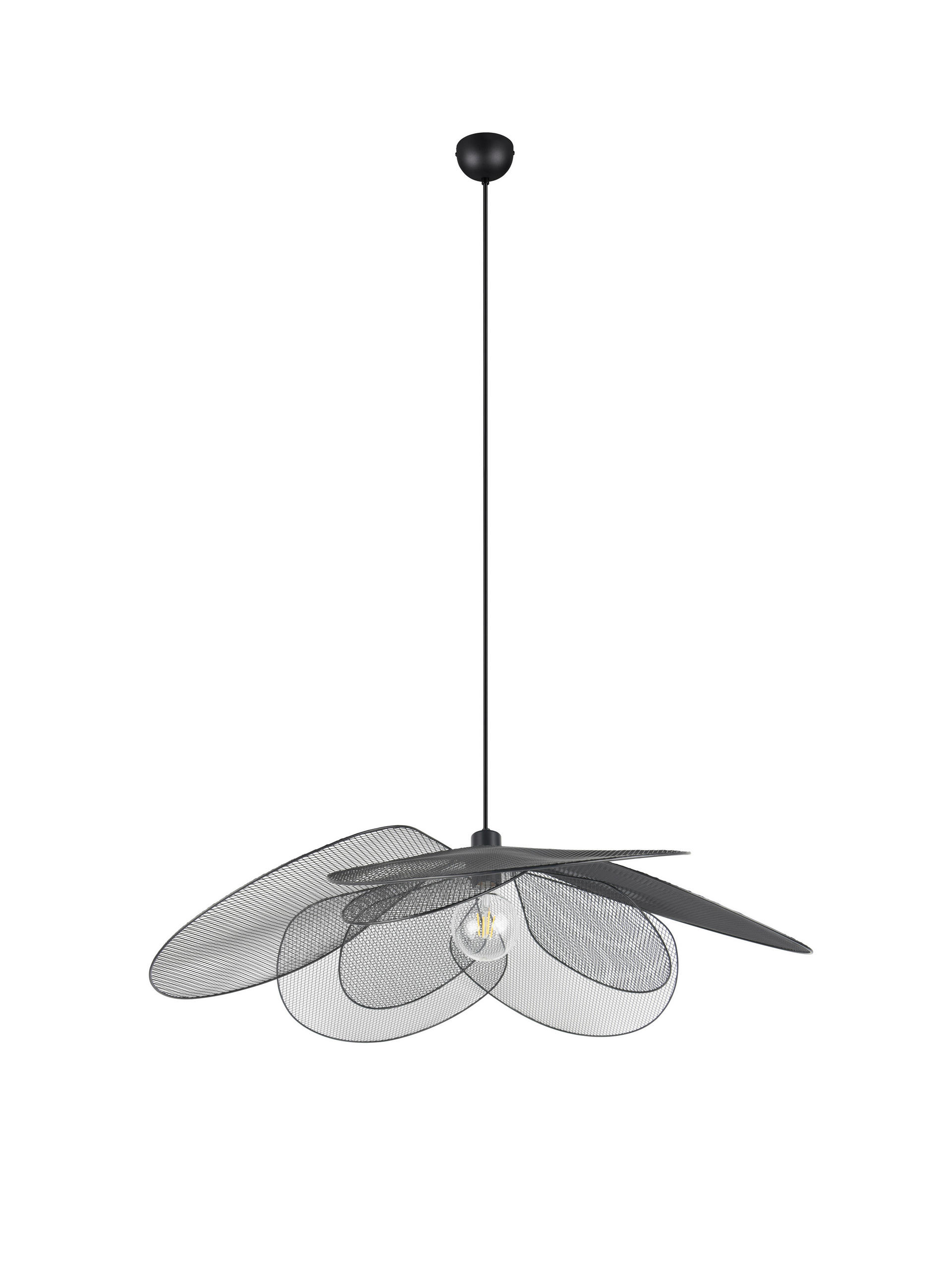 XXXLutz Hängeleuchte Schwarz 150 cm