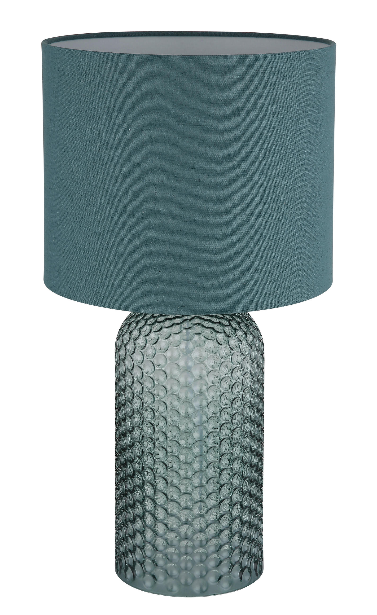 ASZTALI LÁMPA - világoszöld/fehér, Basics, műanyag/textil (26,5/50cm)