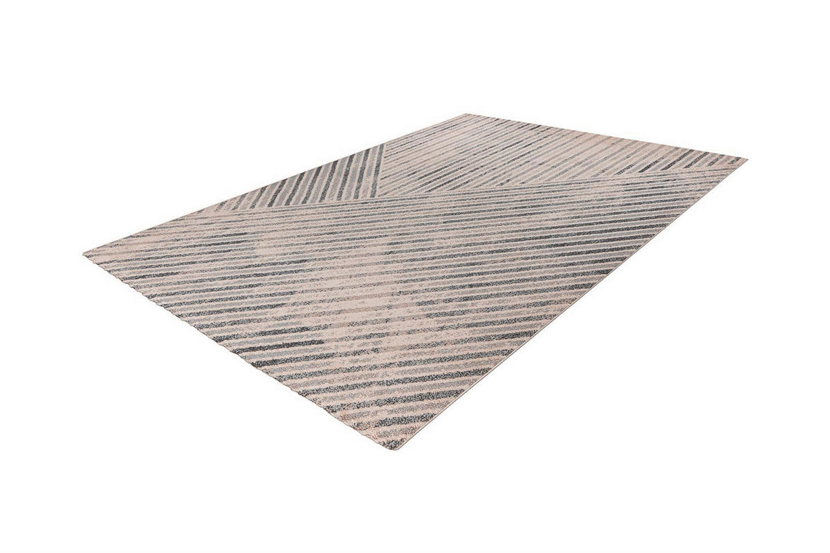 TEPPICH 80/150 cm Rhombus 125 Beige / Grau Grau, Beige  - Beige/Grau, KONVENTIONELL, Textil (80/150cm)