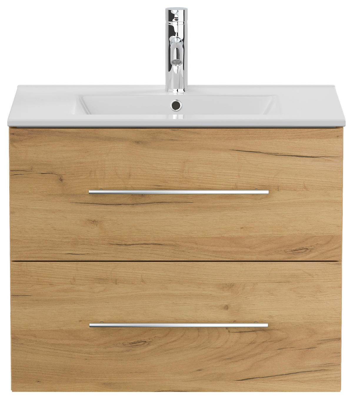 WASCHTISCHKOMBI 71 cm  - Eichefarben/Weiß, Basics, Keramik/Holzwerkstoff (71cm) - MID.YOU