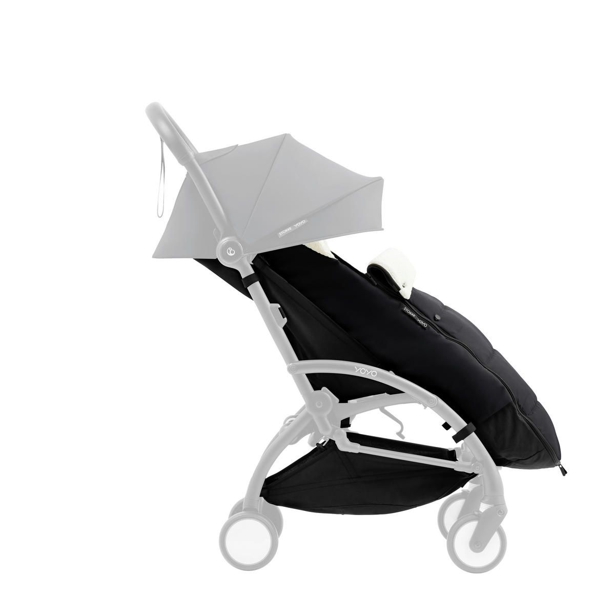 BUGGY-FUSSSACK  - Schwarz, Basics, Textil (89/18,5/5cm) - Stokke