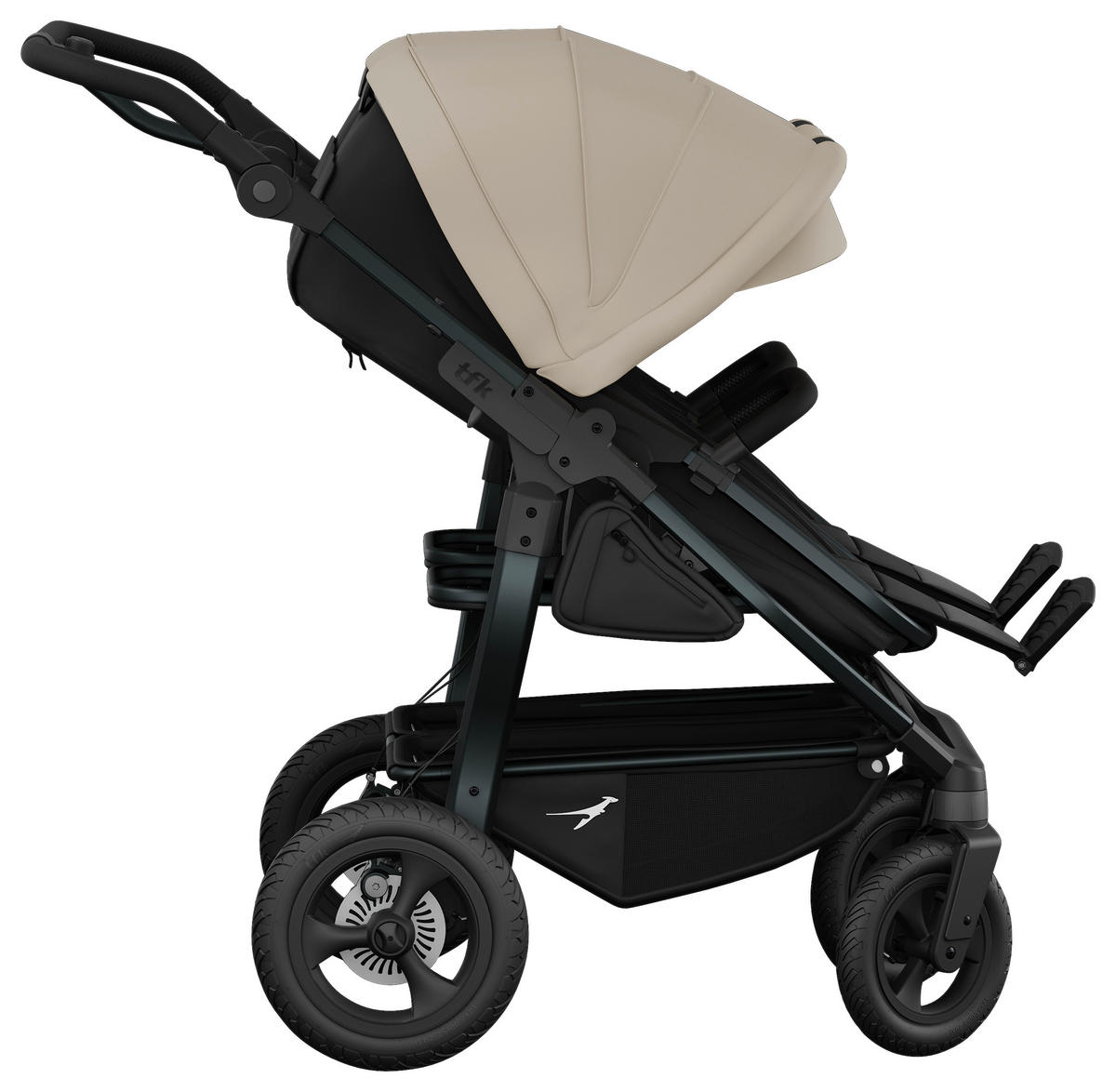 ZWILLINGSWAGEN  - Anthrazit, Basics, Metall (78,5/110/108cm) - TFK