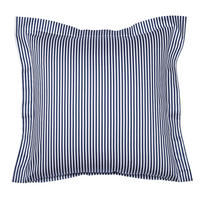 KISSENHÜLLE Giorgio 40/40 cm  - Weiß/Dunkelblau, KONVENTIONELL, Textil (40/40cm) - Janine