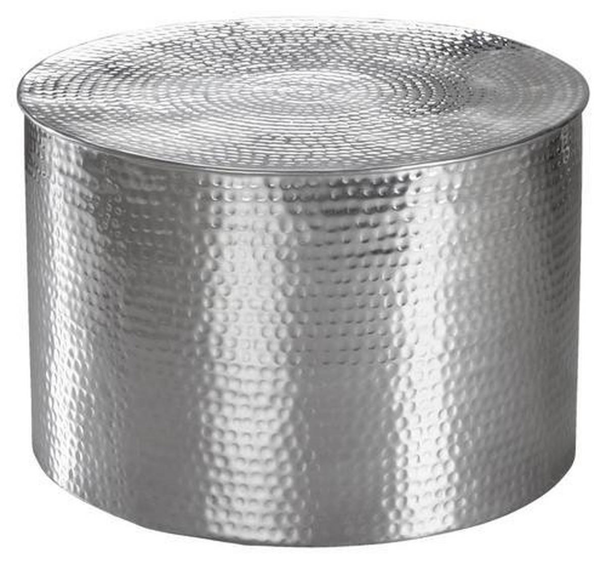 COUCHTISCH in Metall 61/61/40,5 cm  - Silberfarben, Lifestyle, Metall (61/61/40,5cm) - MID.YOU