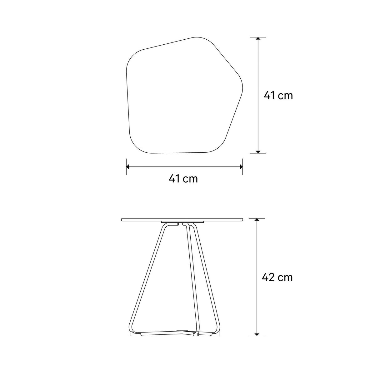BEISTELLTISCH in Metall, Glas 41/41,2/41,1 cm  - Anthrazit, Design, Glas/Metall (41/41,2/41,1cm) - Joop!