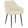 ARMLEHNSTUHL  in Eisen Webstoff  - Beige/Schwarz, Design, Textil/Metall (56/82,5/61,5cm) - Novel