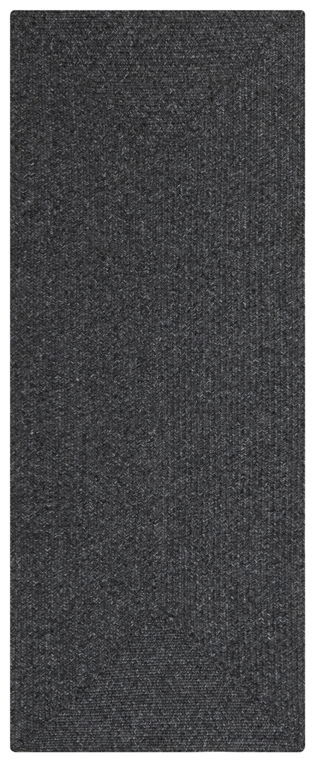 LÄUFER 80/200 cm Braided  - Anthrazit, Design, Kunststoff (80/200cm)