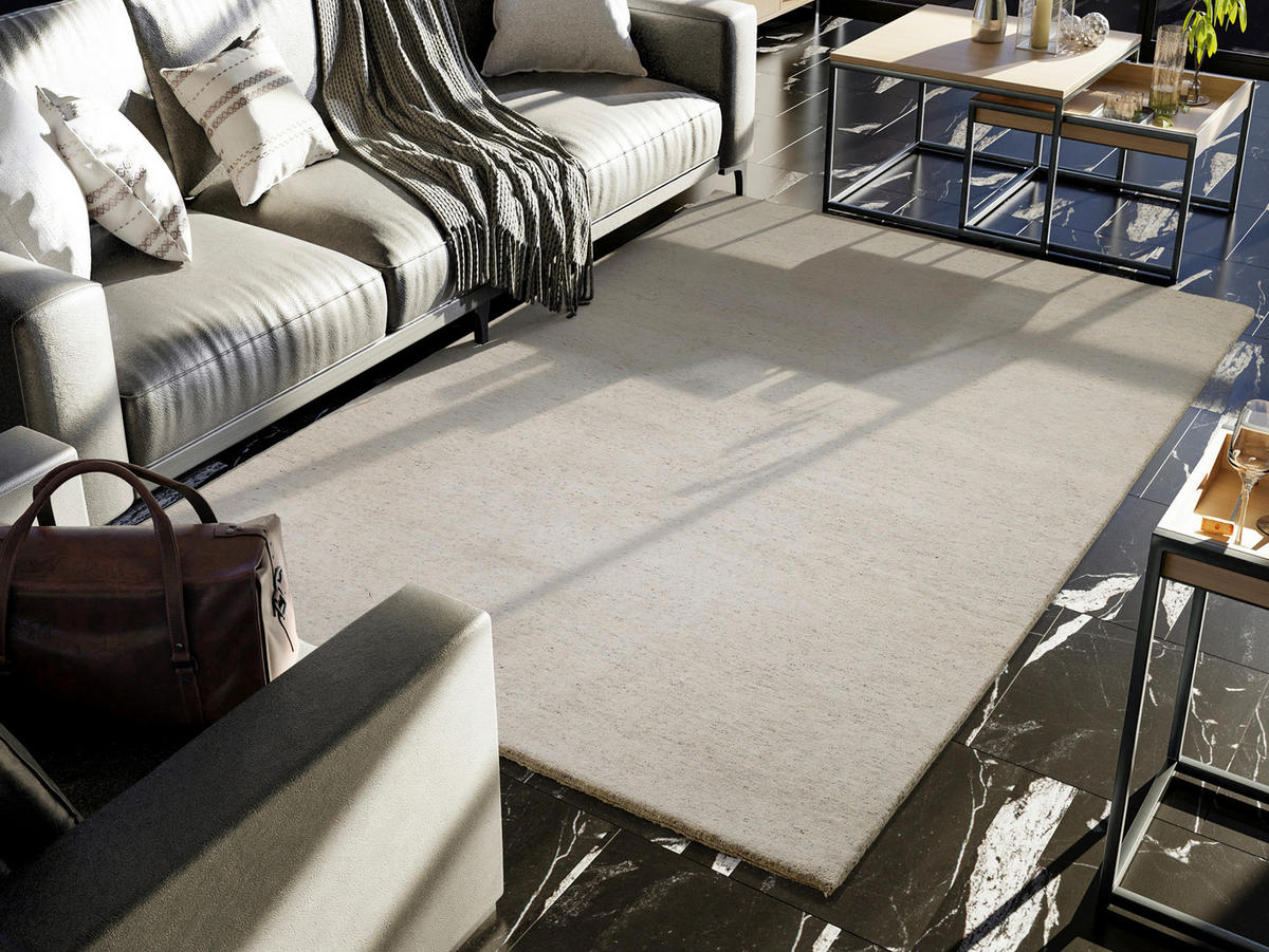 WOLLTEPPICH 170/240 cm Silverström Grau  - Grau, Basics, Textil (170/240cm) - Linea Natura