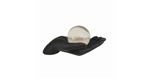SKULPTUR - Schwarz, Basics, Glas/Kunststoff (22,9/10,2/10cm) - Ambia Home