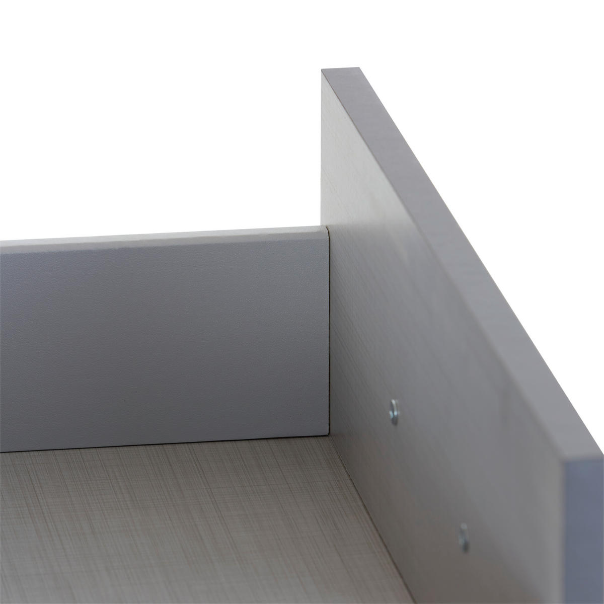 KLEIDERSCHRANK Weiss  - Weiss/Schwarz, Konventionell, Holzwerkstoff/Kunststoff (270/210/58cm) - P & B