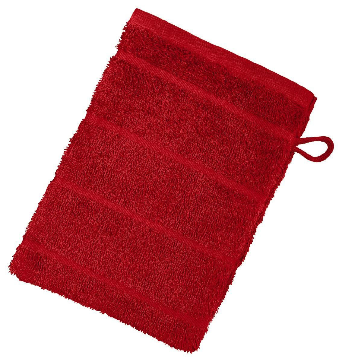 Waschlappen Liliane Bordeaux Baumwolle Mit Schlaufe