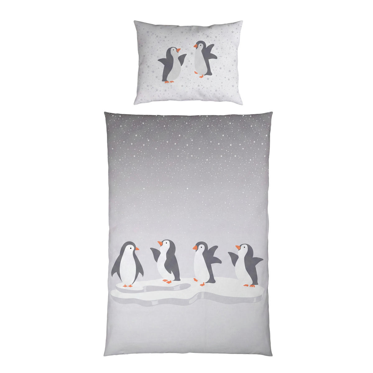 WENDEBETTWÄSCHE 2-teilig Patinio Flachgewebe  - Grau, Basics, Textil (21/1,5/29cm) - Patinio