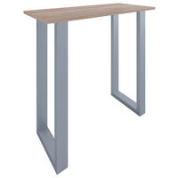 BARBORD i metall, trämaterial  110/102/50 cm  - Sonoma ek/silver, Klassisk, metall/trämaterial (110/102/50cm)